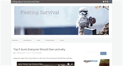 Desktop Screenshot of fleetingsurvival.com